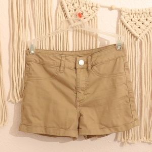H&M Divided Khaki Cuffed Shorts
